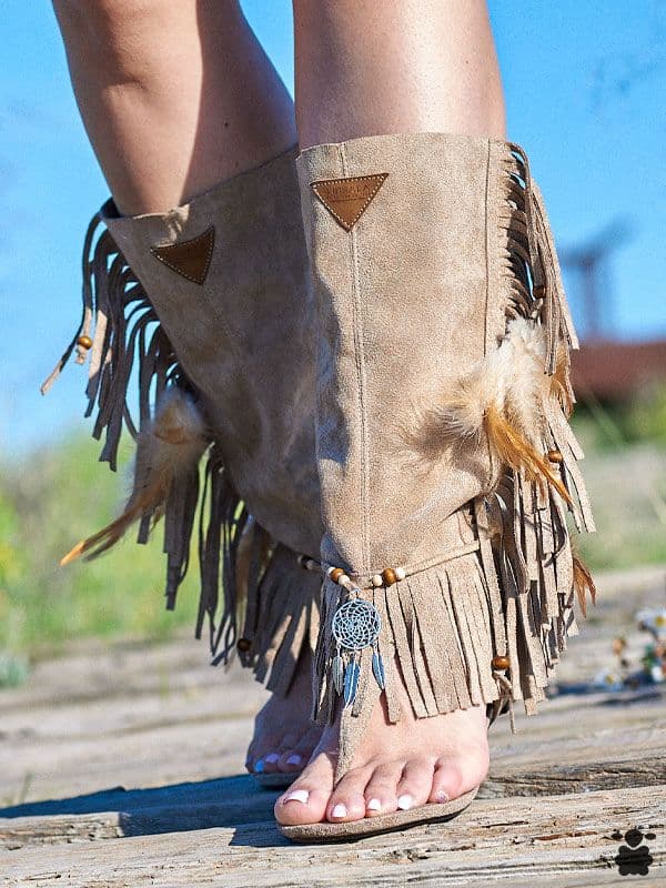 Sandalias boho Carriedo beige