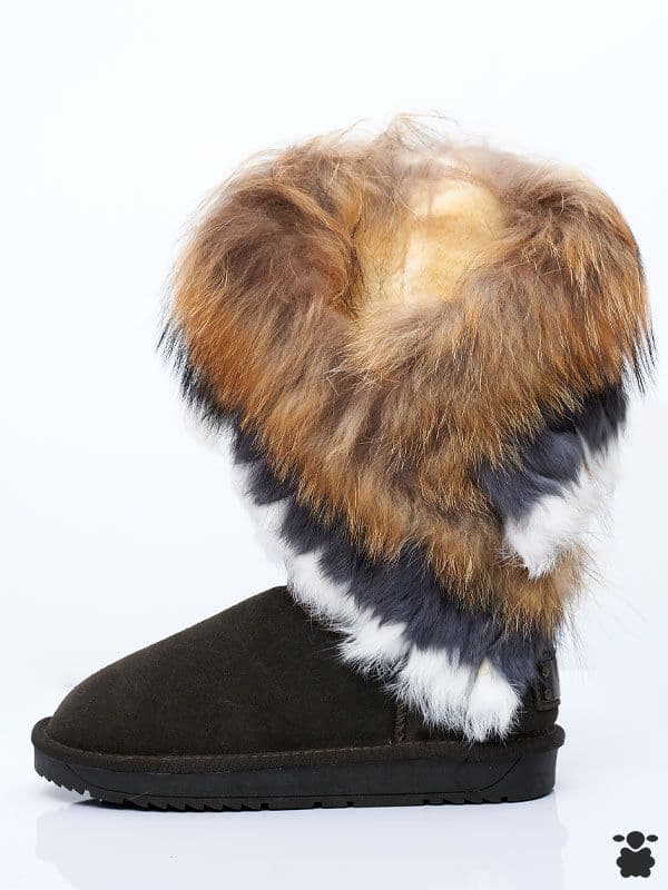 Botas australianas pelo oliva