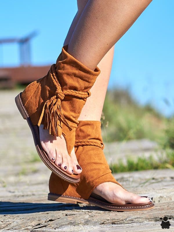 Sandalias boho Zoe camel