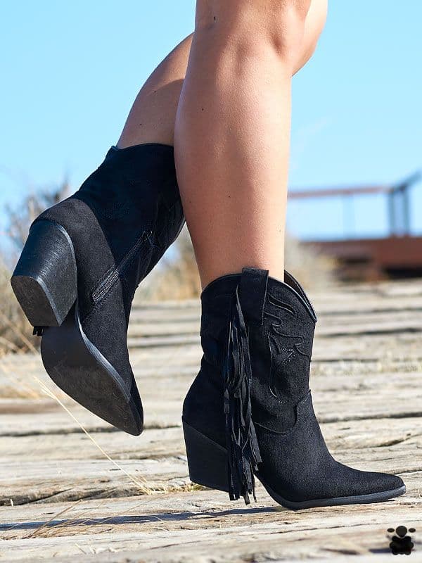 Botines boho Lara negro