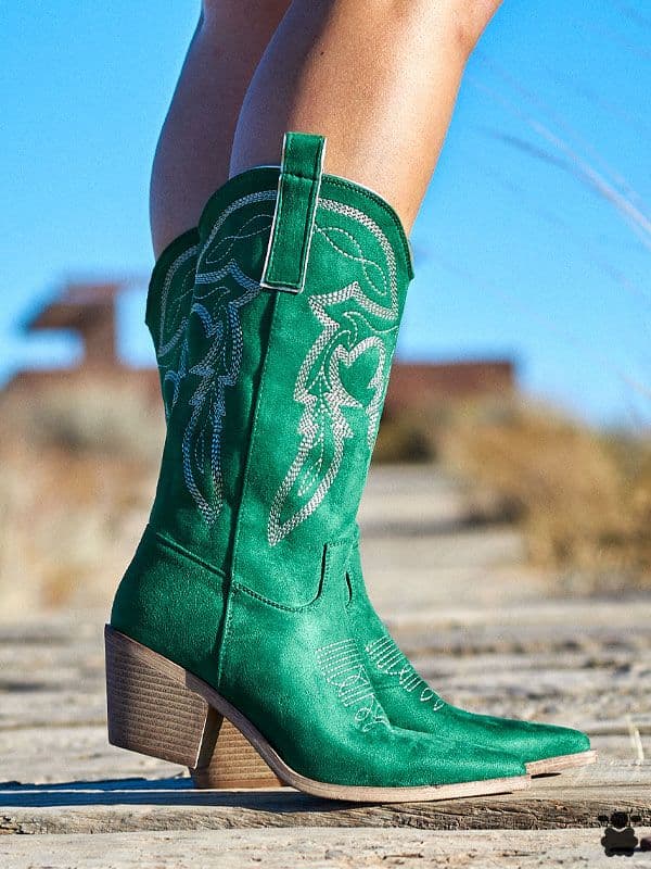 Botas cowboy Autry verde