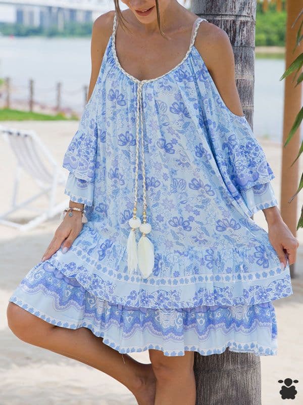 Vestido boho Huelva azul