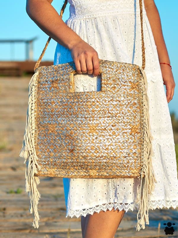 Bolso boho María plata