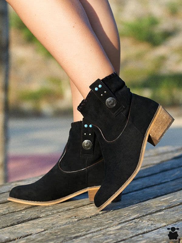 Botines camperos boho Camins negro