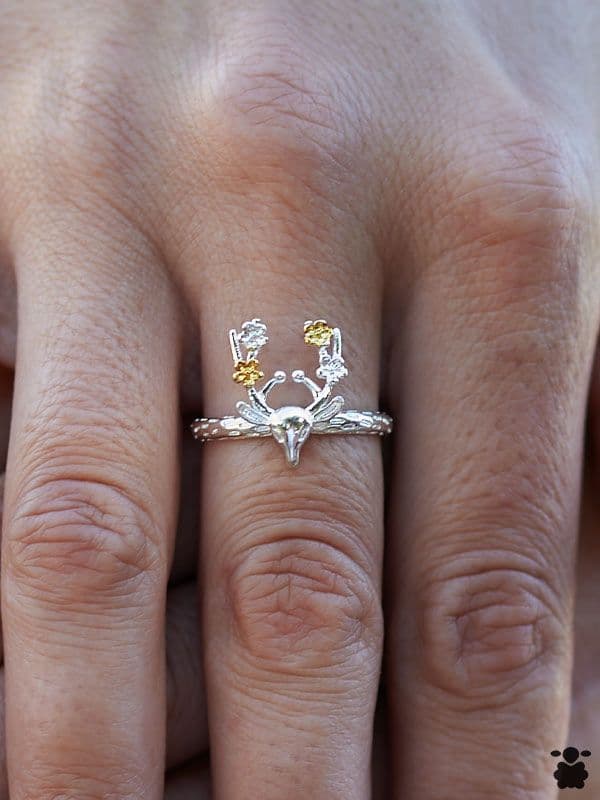 Anillo boho Reno dorado
