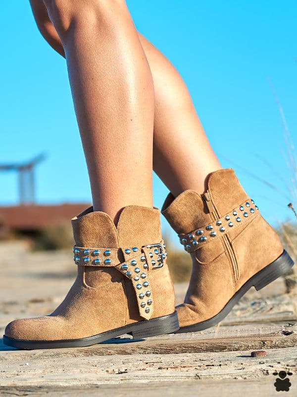 Botines boho Verdelis Kaki
