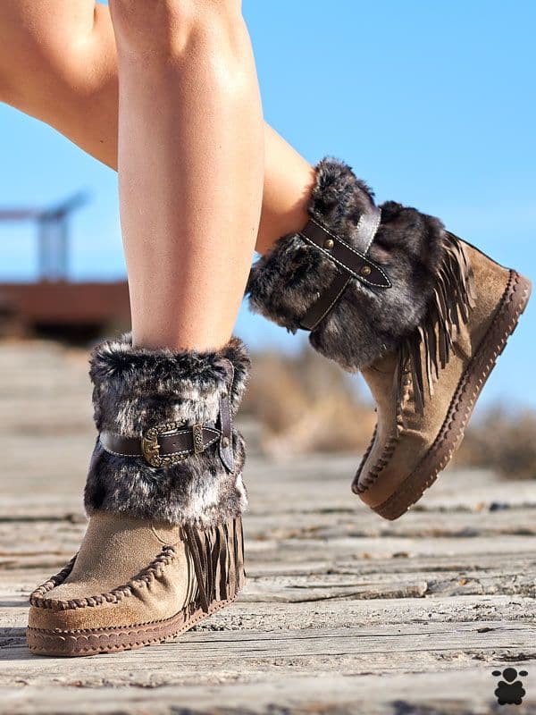 Botas boho chic Alaska khaki