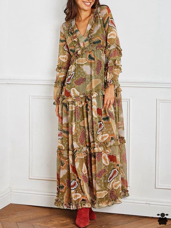 Vestido boho Ángela oliva