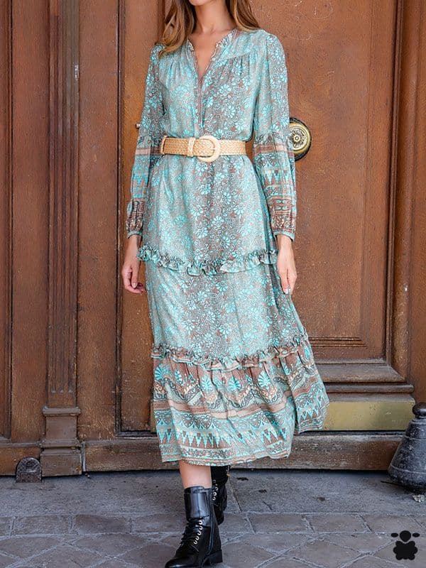 Vestido boho Adlib verde