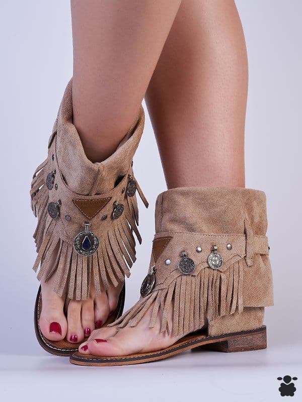 Sandalias Boho Taupe Cancó