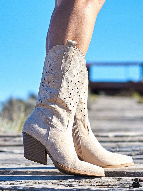 Botas cowboy Madrid beige
