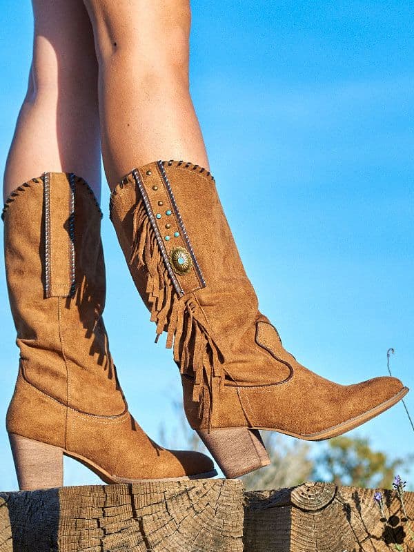Botas boho Pafford camel