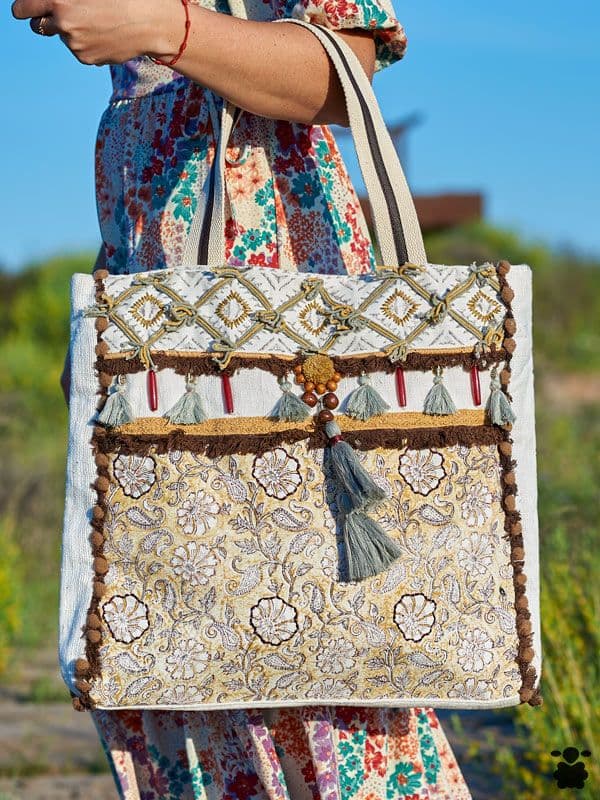 Bolso boho chic Xenia blanco