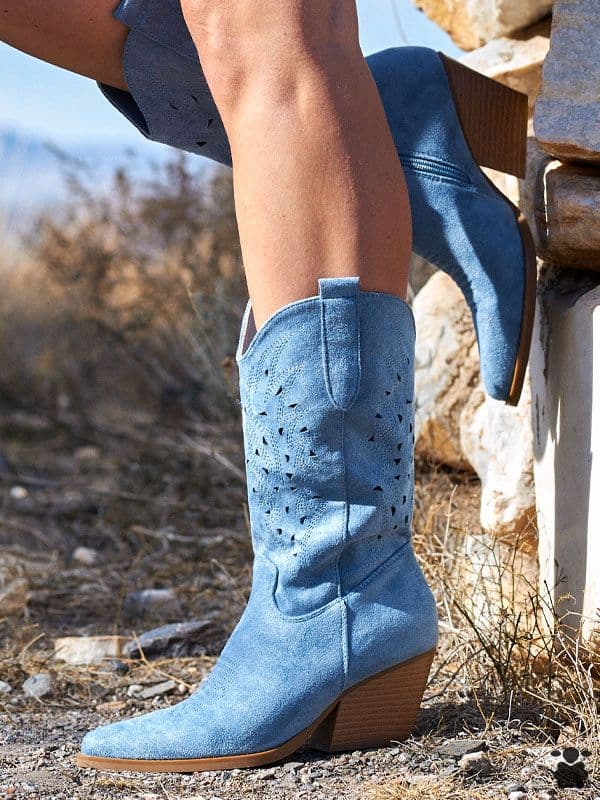 Botas cowboy Madrid azul