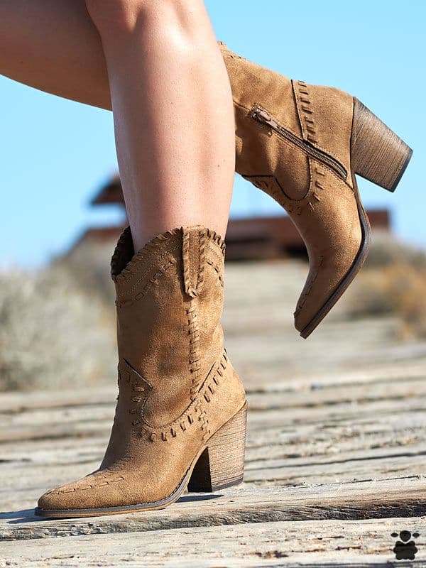 Botines boho Campello camel