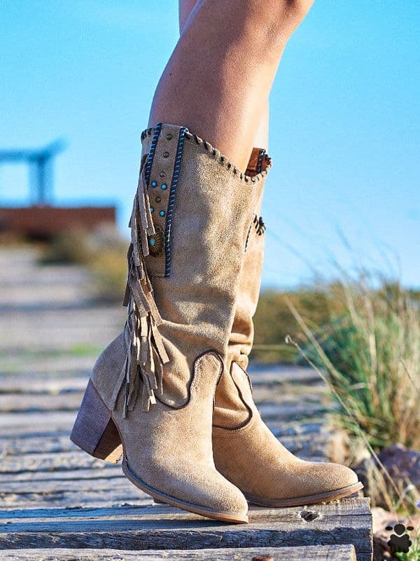 Botas boho Pafford beige