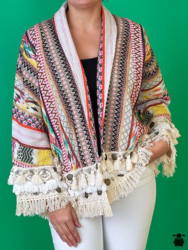Chaqueta Boho Grecas