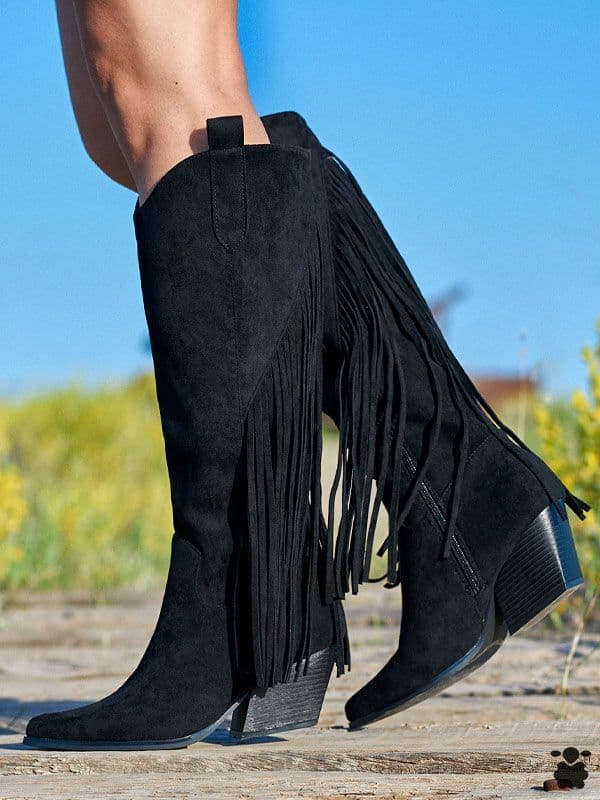 Botas altas boho Reinhart negro