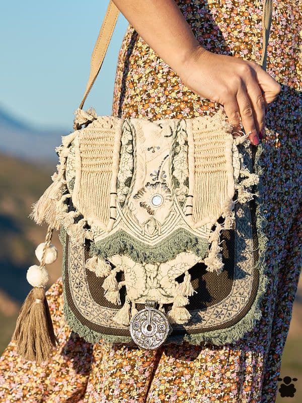 Bolso boho chic Audrie khaki