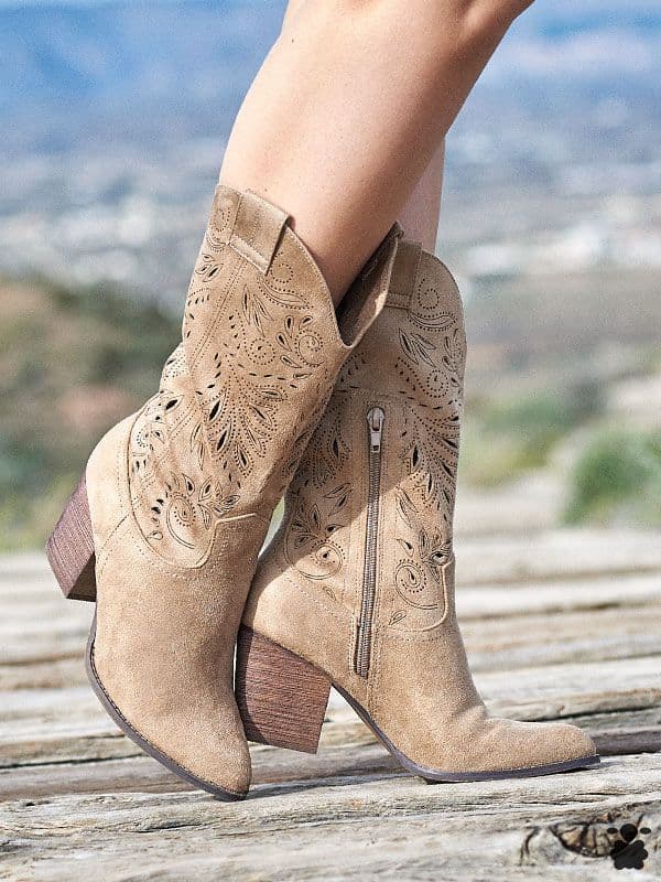 Botas camperas Palmira beige