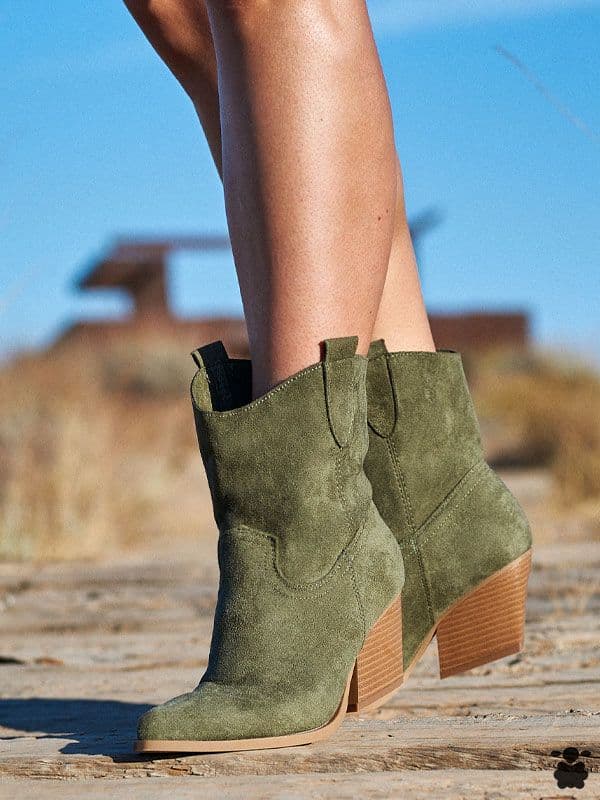 Botines cowboy Torrejón verde